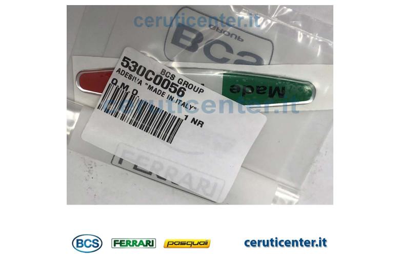 Decal "Made In Italy" - BCS genuine -  530C0056