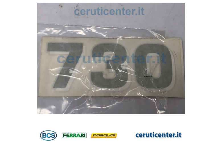 Decalcomanie 730 /11 - BCS Pièce d'origine - 58058454 - remplace - 58057649