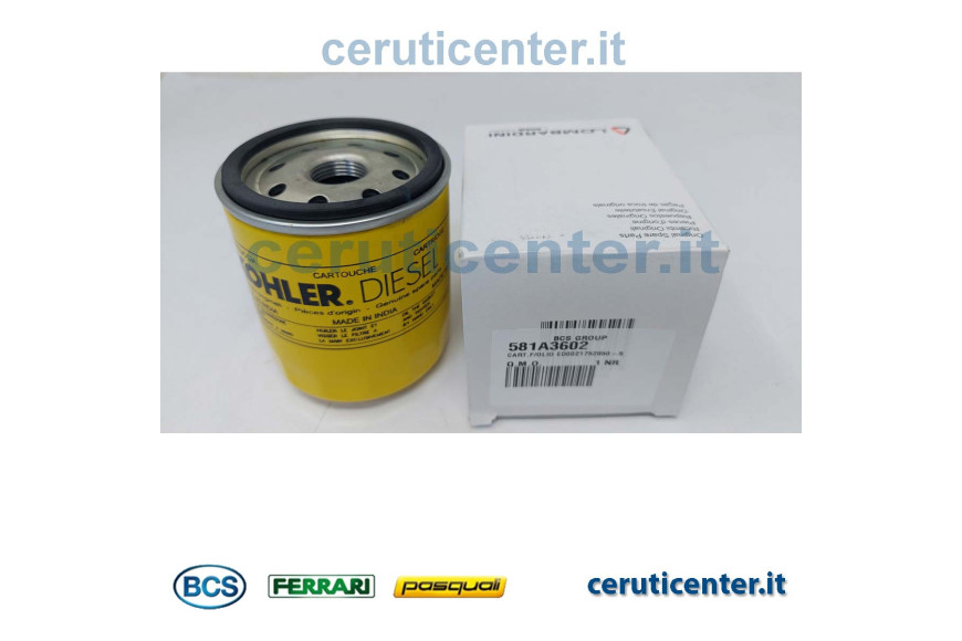 Oelfiltereinsatz - BCS Original -  581A3602 - ersetzt - 59900194