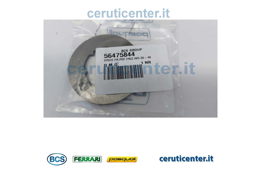 Disco Embrague - BCS Original - 56475844 - reemplaza - 56472383