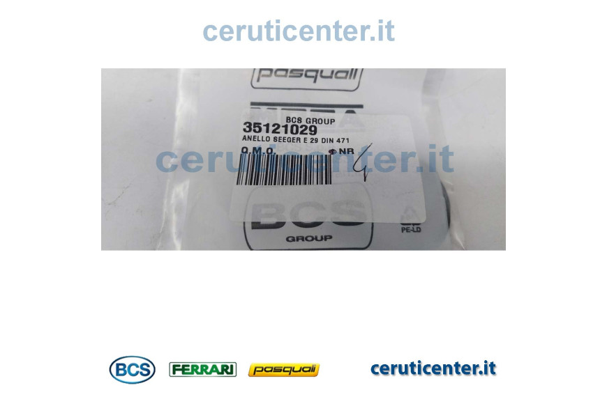 Seegerring E 29 Din 471 - BCS Original - 35121029 - ersetzt - P000000006804