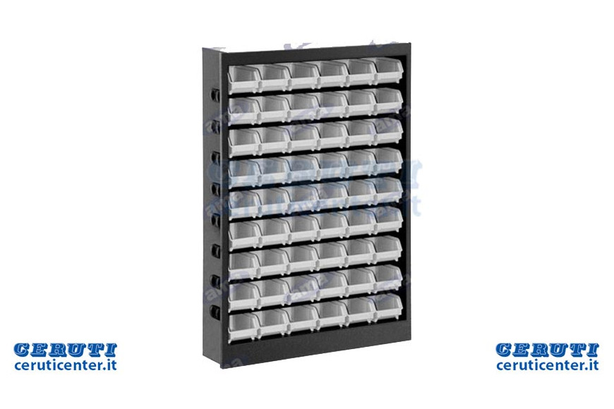 Metallic cabinet With 54 containers