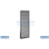 Metallic Schrank mit 114 Containern