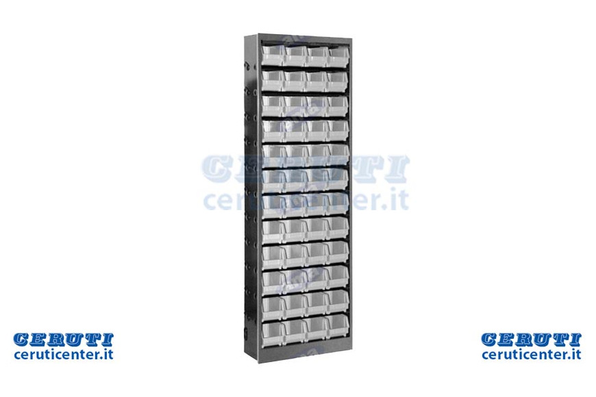 Armoire métallique avec 48 conteneurs