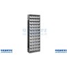 Metal cabinet with 48 containers