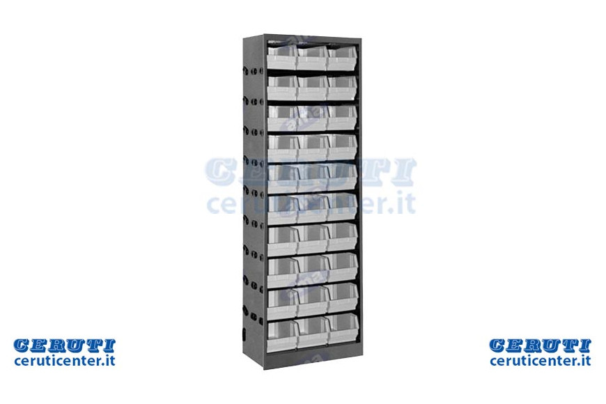 Armoire métallique avec 30 conteneurs
