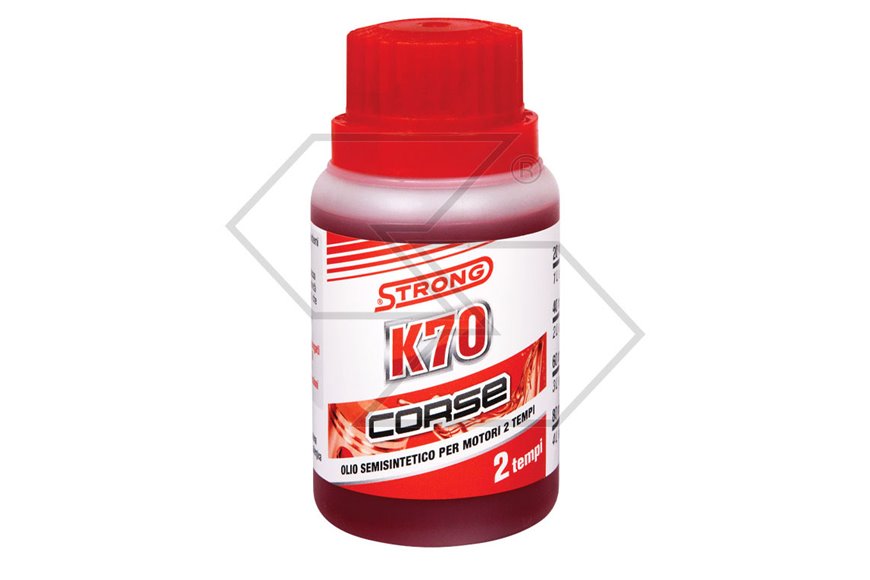 Olio Strong K70 Corse Semisintetico Per Motori 2T - Confezione da 20 Pz Da 100 Ml