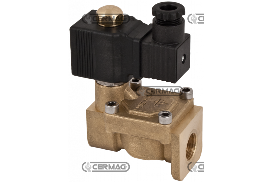 ELETTROVALVOLA 12V A DUE VIE SERVOCOMANDATA DA 1/2"