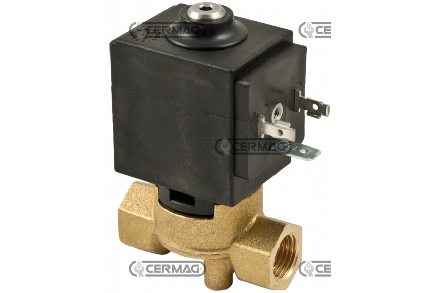 ELETTROVALVOLA 12V A DUE VIE SERVOCOMANDATA DA 1/4"