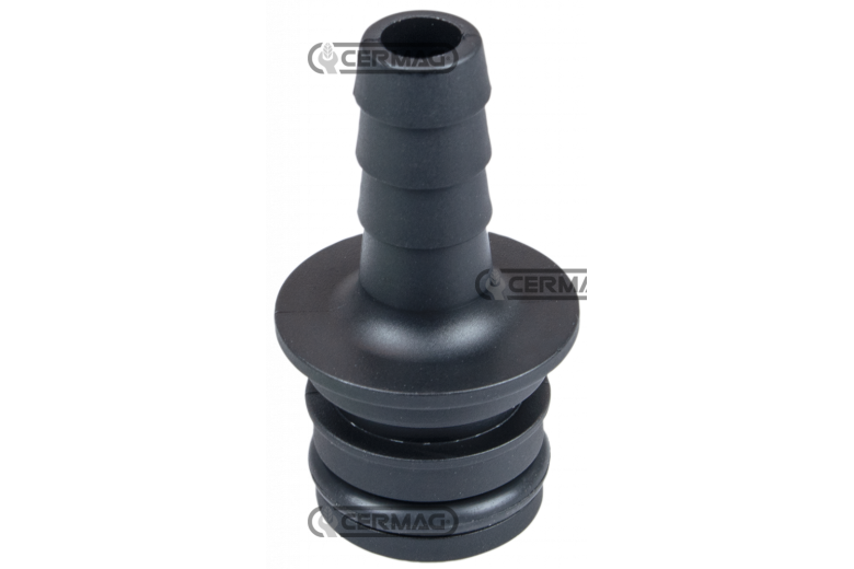 Raccordo diritto con portagomma Diametro del tubo 10 mm