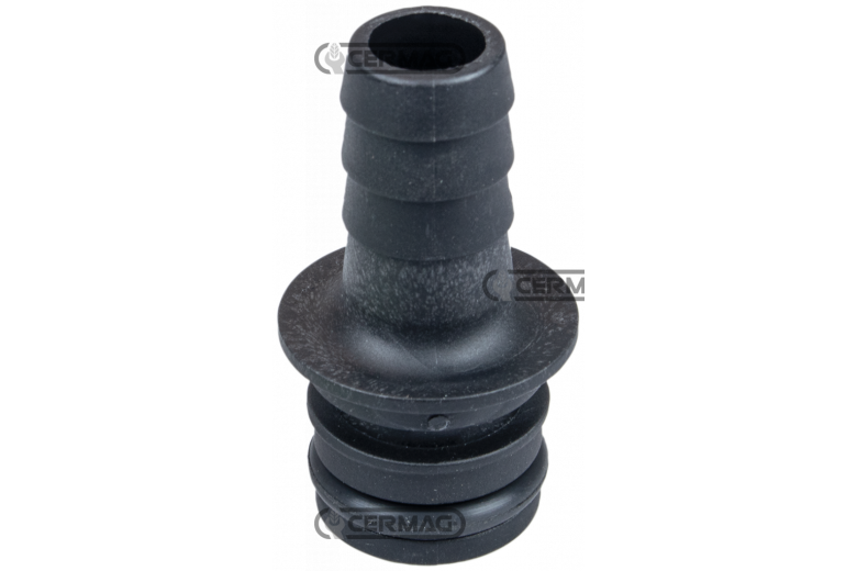 Raccordo diritto con portagomma Diametro del tubo 13 mm
