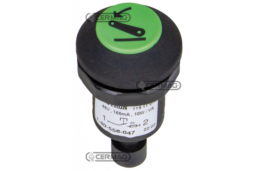 Pulsante con simbolo abbassare - Adattabile a OEM 47057242 -  - 1-40-558-047