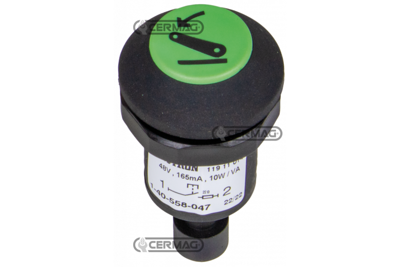 Pulsante con simbolo abbassare - Adattabile a OEM 47057242 -  - 1-40-558-047