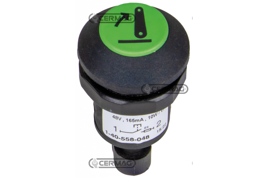Pulsante con simbolo sollevare - Adattabile a OEM 47057241 - 1-40-558-048