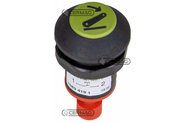 Pulsante con simbolo abbassare - Adattabile a OEM 0010894191 - 0021582250 - 071310