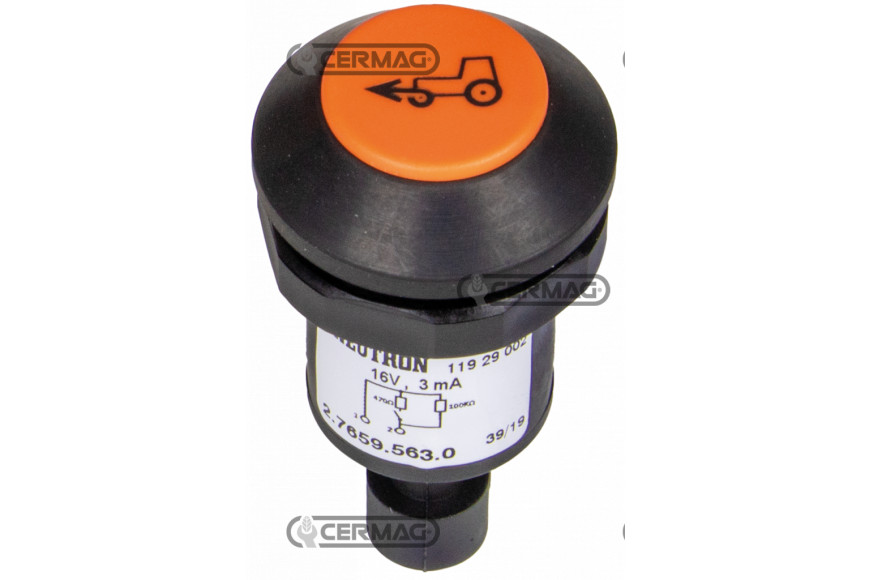 Pulsante con simbolo trazione anteriore - Adattabile a OEM 2.7659.563.0