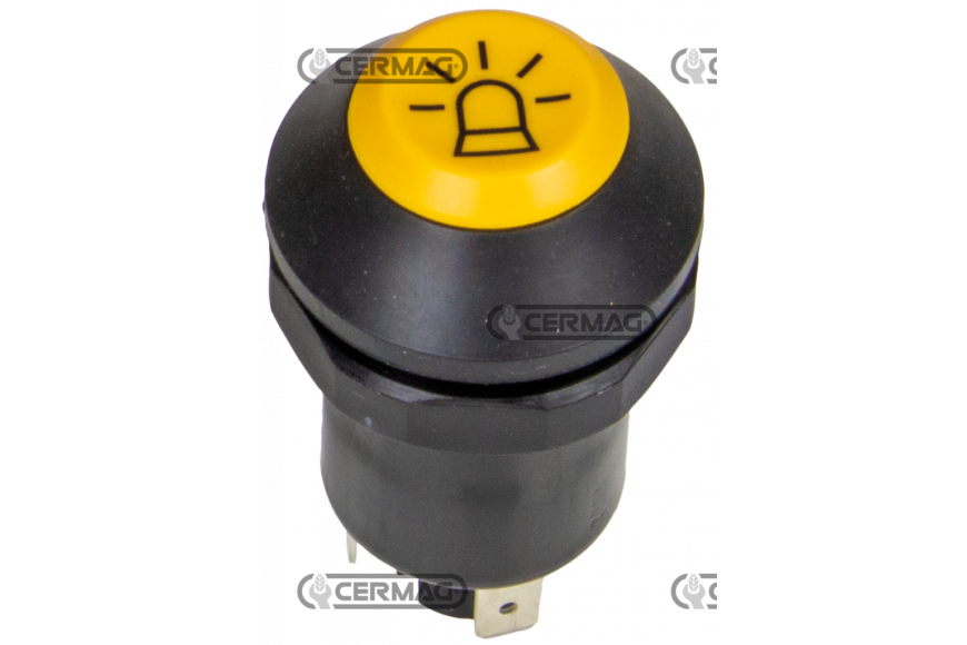 Pulsante con simbolo lampada rotante - Adattabile a OEM 3370429M91 - 133700580006 - 01177157