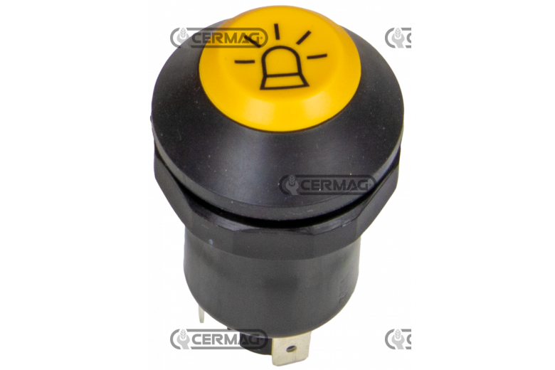 Pulsante con simbolo lampada rotante - Adattabile a OEM 3370429M91 - 133700580006 - 01177157