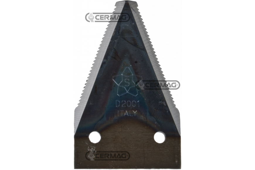 Sezione lama 2" a 2 fori Piatto 2" - 80x2.5 mm Tipo Liscia