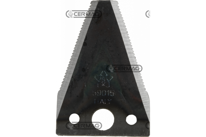 Sezione lama 2" a 3 fori Piatto 2" - 84x2.5 mm Tipo Rigata