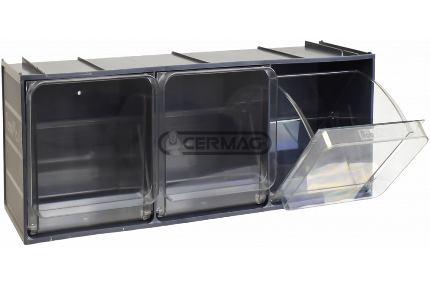 Cassettiera per espositore CRISTAL BOX Dimensioni LxHxP 600x215x200 mm