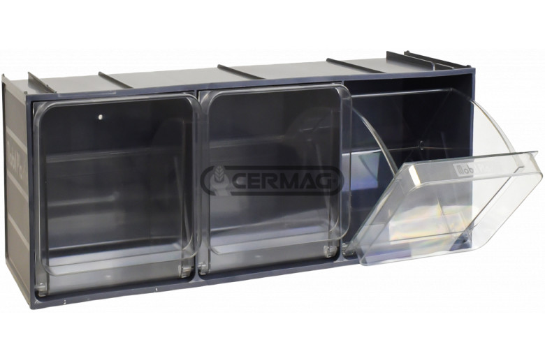 Cassettiera per espositore CRISTAL BOX Dimensioni LxHxP 600x215x200 mm