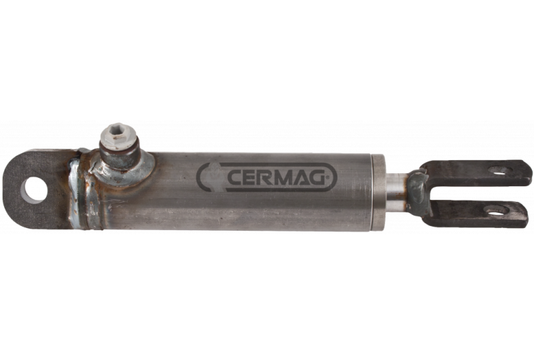 PISTONE PER FRENATURA IDRAULICA stelo Ø 25 -  corsa 70 mm -  completo di molla di richiamo interna
