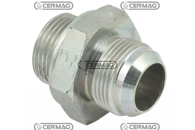Nipples di riduzione JIC 74° - GAS Filetto - A JIC 9/16" - 18 Filetto - B 1/2" Gas