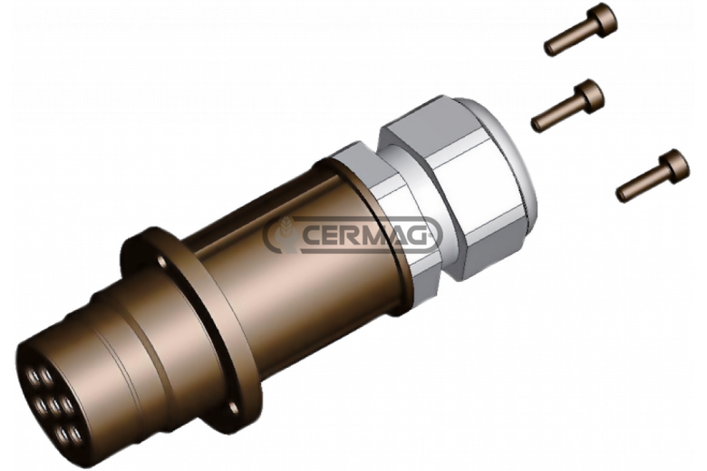 Presa elettrica 7 poli maschio per multifaster 1/2" - PARTE MOBILE - Adattabile a OEM KIT SPEL08-7M