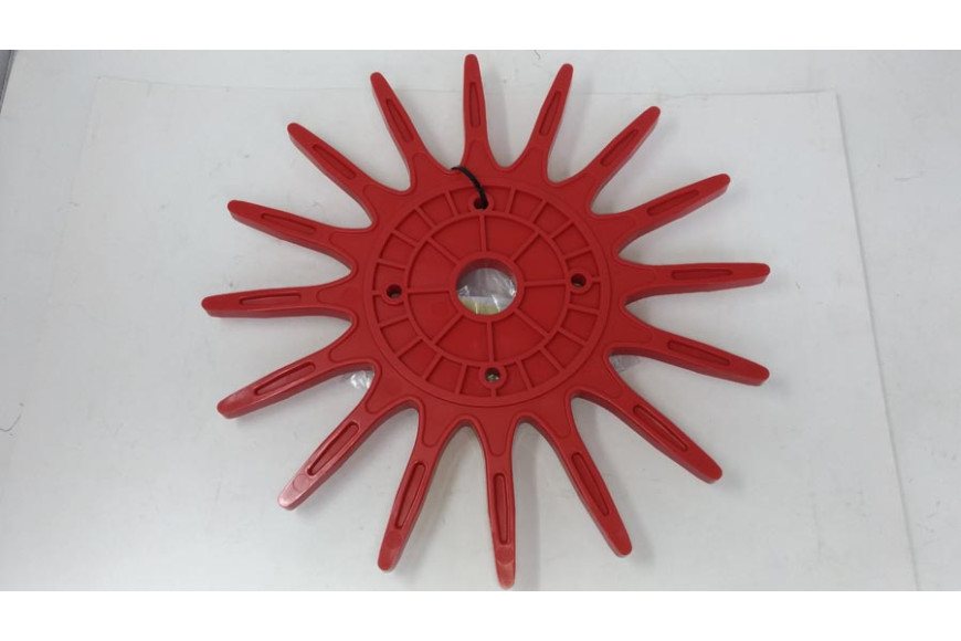 Disco In Plastica Ø 370 Mm, Rosso, Duro, Comprese - Ama