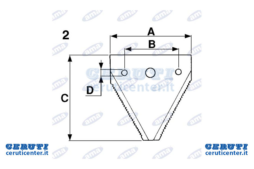 En vertu de l'article nervuré fraisée avec trou central 50,8X80X2,5Mm