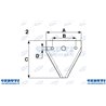 Sezione Rigata Svasata Sotto Con Foro Centrale 50,8X80X2,5Mm