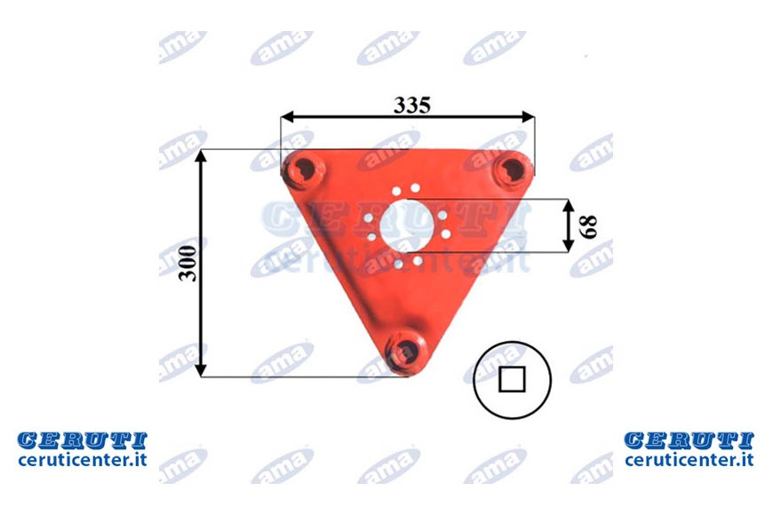 Disco Falciante Triangolare Adattabile Vicon