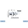 Bolt M10x25 (+ Nut R8.8) für Messermischwagen