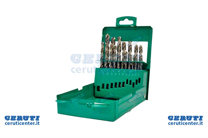Set 19 Punte Da 1 A 10 X0,5 Mm