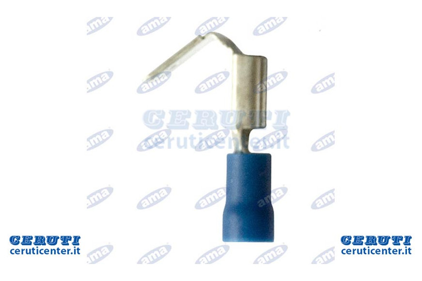 Terminal Homme + Femme Bleu X0,8 6,3 mm