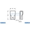 Brida Pour Couteau Adaptable Jf, L 105, Ø16,5