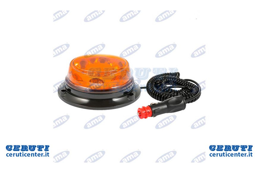 Girofaro A Led 12-24V Base Magnetica - Ama