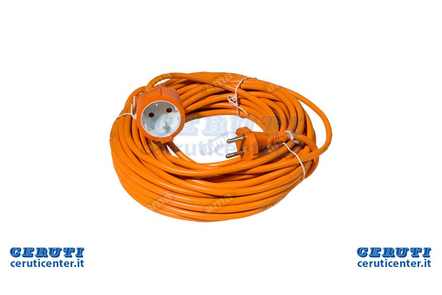 l'extension électrique 20M 2X1 Schuko / Schuko