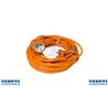 l'extension électrique 20M 2X1 Schuko / Schuko