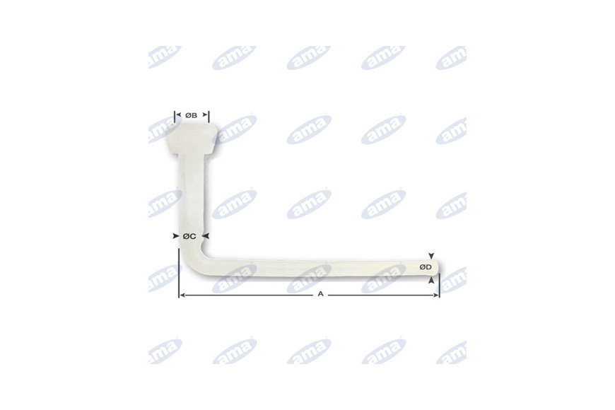 Guaina In Silicone Curvata Per Mungitura Caprini - Ama