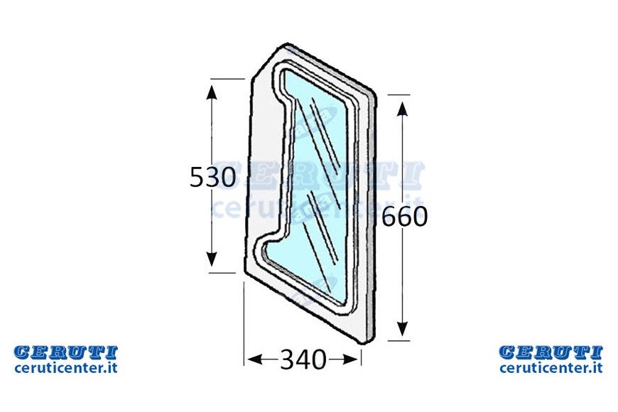 Cristal Adaptive Front de gauche Ford E Nh Ref. 82002185