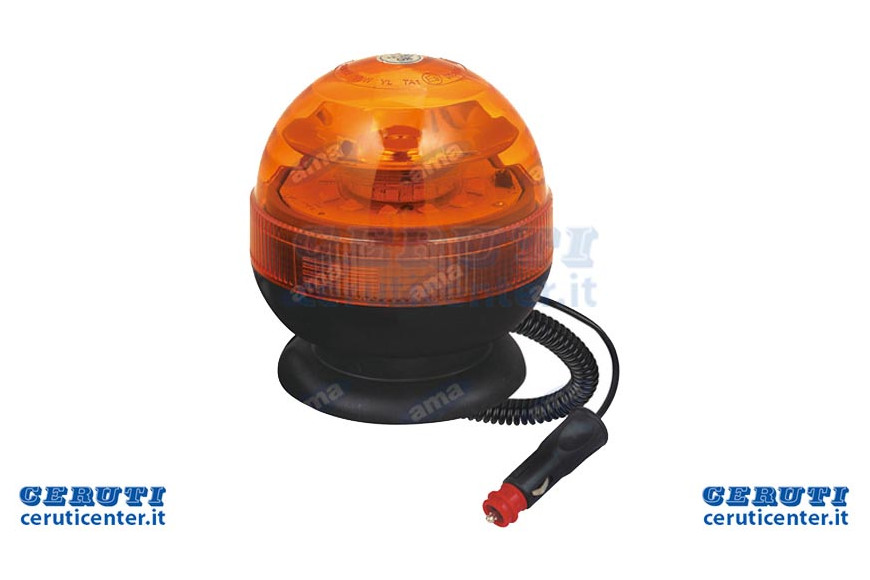 Lampeggiante A Led Base Magnetica 12-24V 16W - Ama