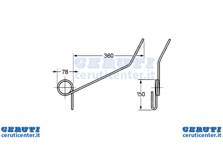Dent arrière long Adaptable Seeder Gaspardo