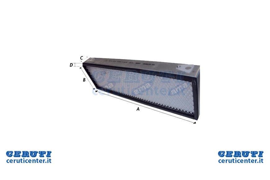 Filtro A Carboni Attivi Panclean Rif. Ax7909 - Ama