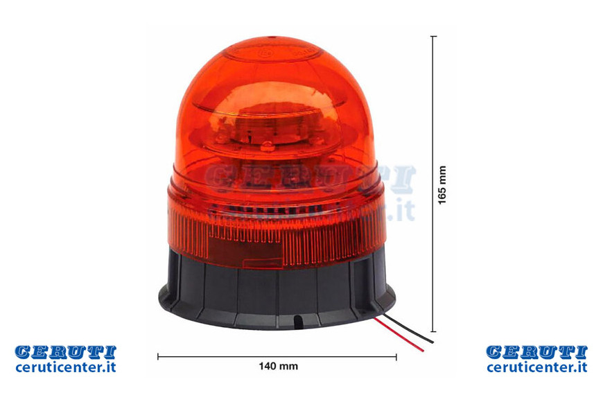 Lampeggiante A Led Base Piana 12-24V 16 W - Ama