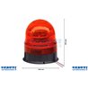 Lampeggiante A Led Base Piana 12-24V 16 W - Ama