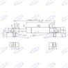 Spring Un gaz Stabilus Extension Max 525 Mm 150N