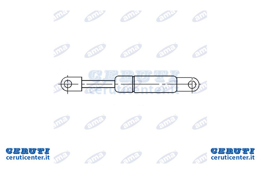 Extension Spring Un gaz Max 225 Mm 150N