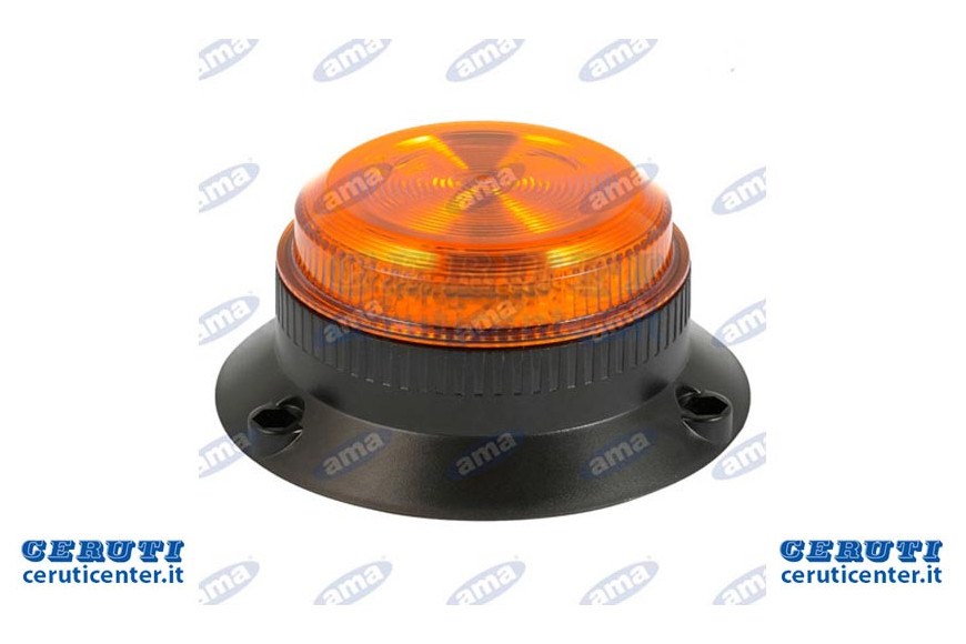 Girofaro A Led 12-24V Base Piana - Ama